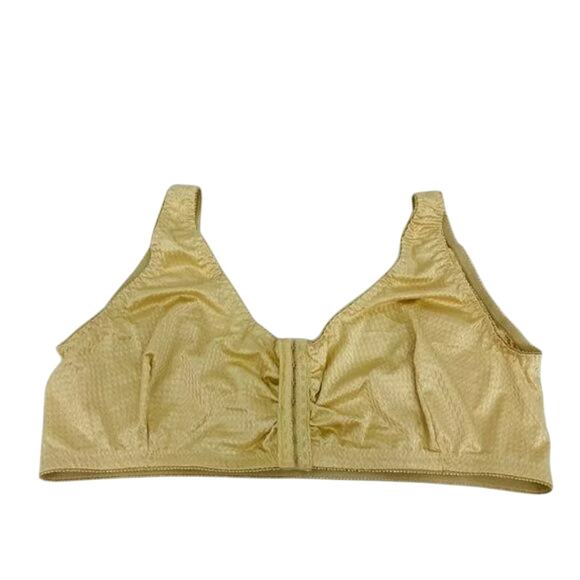 Care Apparel Front Hook Close Leisure Bra Tan - Picture 2 of 9